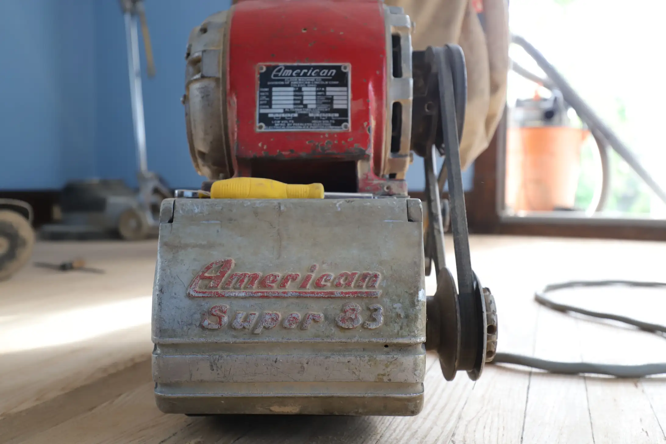 Professional floor sanding equipment used by Floor It Hardwood Floors
